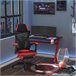 Silla de Oficina esponja, tejido de malla Vinsetto Rojo