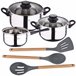 Batería de cocina 5 piezas Cromo