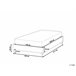 Beliani Cama con somier Poliéster ROANNE 149x211 Beige