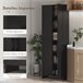 Alacena de Cocina Melamina de Madera HOMCOM, hogar - cocina Negro