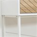 Mesa de Consola Metal, Melamina de Madera HOMCOM 100 Blanco