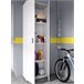 Armario multiusos 2 puertas efecto madera Blanco