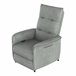 Sillón relax reclinable Savukoski acero poliéster Gris Claro