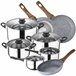 Bateria de cocina 8 piezas con juego de sartenes Multicolor