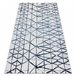 Alfombra COLOR 47278306 SISAL líneas triangulos 120x170 Azul
