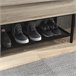Banco Zapatero Melamina de Madera, Acero HOMCOM Marron