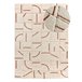 Alfombra shaggy geométrica con relieve BRENDA - ATTICGO 80x150 Cobre