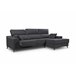 Chaise longue S con arcón NOELIA Antracita