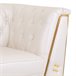 Sillón tapizado Blanco