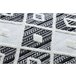 Alfombra MAROC P662 Diamantes Franjas Bereber marroquí Shaggy 140x190 Negro