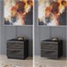 Mueble TV de suelo o pared 2 cajones Mathis 50 Negro