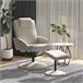 Sillón Relax Cuero sintético, Esponja, Acero HOMCOM Gris