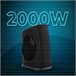 Cecotec Calefactor Eléctrico Bajo Consumo ReadyWarm 2050 Max Negro