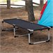 Aktive Cama plegable camping c/topes antivuelco Negro