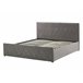 Beliani Cama con somier Terciopelo ROCHEFORT 150x214 Gris