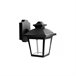 Aplique De Exterior Policarbonato Serie Maca Negro