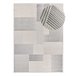Alfombra geométrica con relieve BARESA - ATTICGO 133x190 Gris