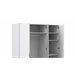 Armario DELTA puertas batientes y 3 cajones 147x200cm blanco Blanco