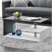 Mesa de centro Haarlem con estante aglomerado 90x50 Gris Oscuro