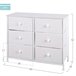 Max Home Cómoda 6 cajones de tela 80 Blanco