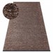 Alfombra FLORENCE 24021 glamour tejido plano flecos 135x190 Marron
