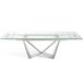 ANGEL CERDA Mesa comedor extensible cristal Transparente