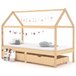 Estructura De Cama Infantil 206x97 Marron