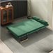 Sofá Cama Doble Terciopelo Sintético, Espuma HOMCOM Verde