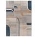 Alfombra abstracta con trazos geométricos MEDEL - ATTICGO 160x230 Azul