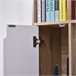 Aparador Alto Melamina de Madera HOMCOM 60 Blanco