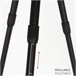 Aktive mesa plegable de camping redonda ligera y compacta Negro