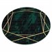 Alfombra EMERALD exclusivo 1022 circulo - glamour 120x120 Verde