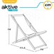 Tumbona plegable de madera Aktive Azul