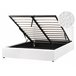 Beliani Cama con almacenaje Bouclé MONTLAUR 169x216 Blanco