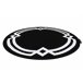 Alfombra HAMPTON Lux círculo 200x200 Negro