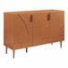 Aparador Starvili con 3 puertas MDF [en.casa] 115 Marron