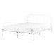 Beliani Cama con somier Hierro MAURESSAC 145x206 Blanco