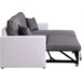 Sofá esquinero convertible "Alain" - 3 plazas Blanco/ Gris