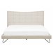 Beliani Cama con somier Poliéster LANNION 183x223 Beige