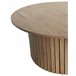 Mesa de centro redonda color roble KATE Madera