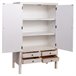 Armario de madera de 4 cajones y 2 puertas Blanco