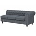 Beliani Sofá esquinero Poliéster CHESTERFIELD Gris
