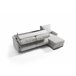 Chaise longue con cama AVA reversible 3 plazas gris Gris