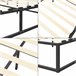 [en.casa] Cama de metal Kreta con Somier Base resistente 203x163 Negro