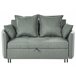 Beliani Sofá cama Poliéster HOVIN Verde