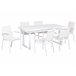 Beliani Conjunto de comedor VALCANETTO/ BUSSETO Blanco