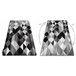 Alfombra INTERO PLATIN 3D Triángulos 200x290 Gris