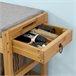 Banco de Almacenamiento con cajón y cojín Bambú FSR47-N SoBuy Madera