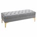 Banco de Cama Poliéster HOMCOM, hogar - muebles de dormitorio Gris