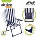 Silla plegable 5 posiciones marinera Aktive Garden Azul